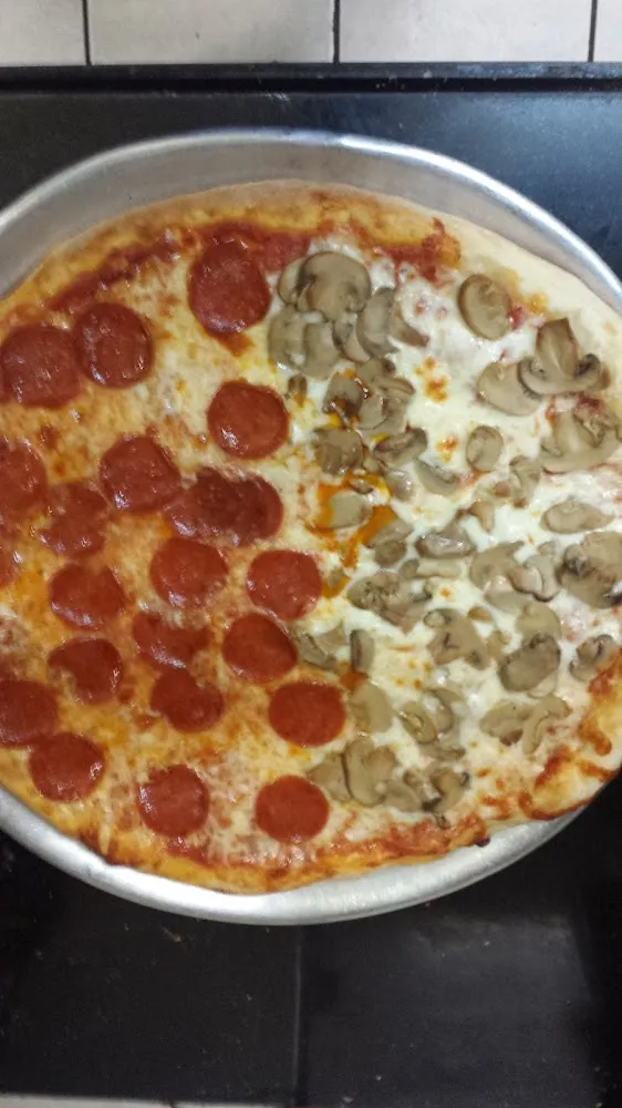 Pepperoni and Mushroom Pizza